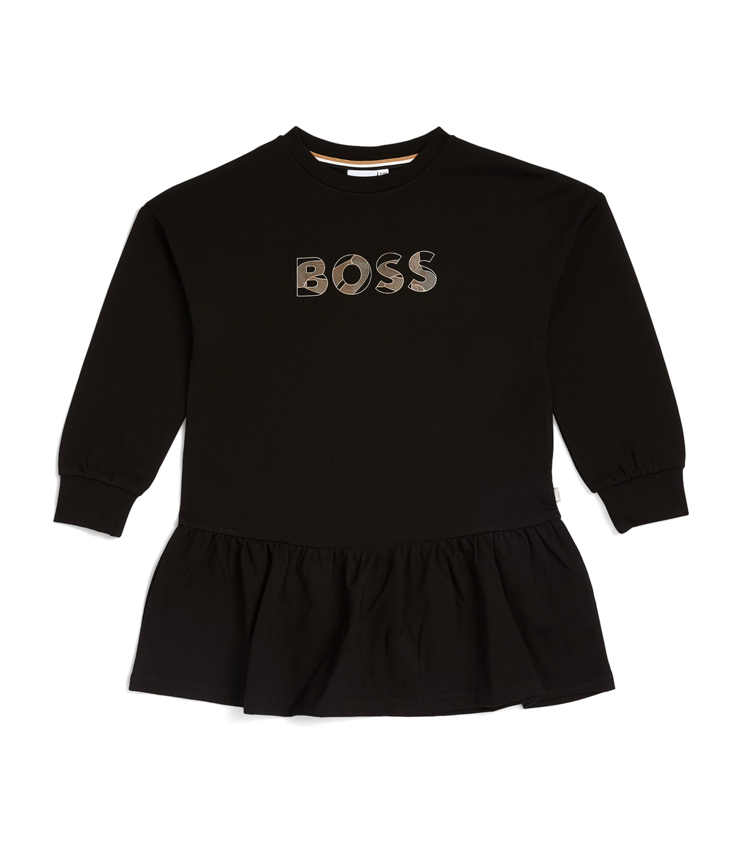 Shop Bosswear Logo Sweater Dress In Black