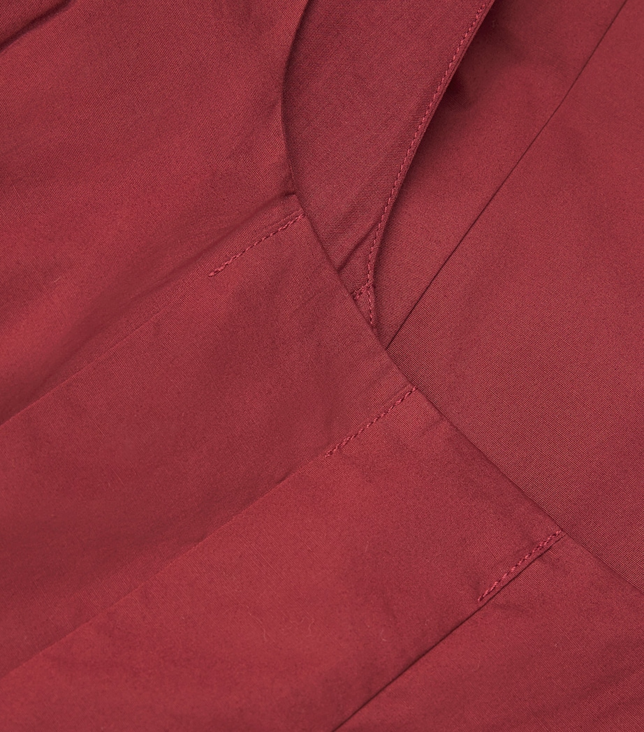 Stretch-Cotton Wells Midi Dress SANG SANGRIA Image 5