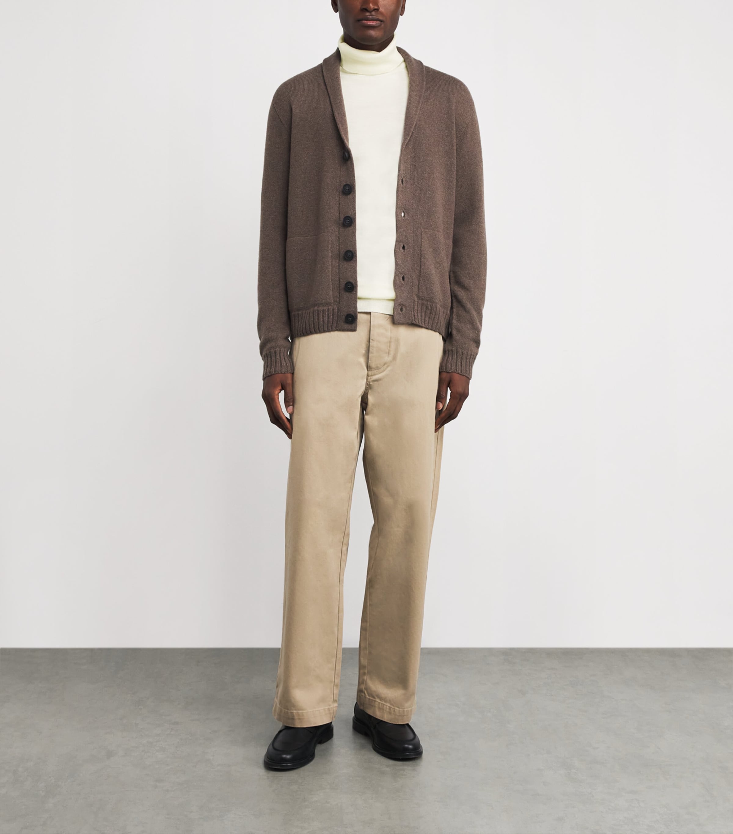 Merino Wool Cherwell Rollneck Sweater SNOW WHITE Image 2