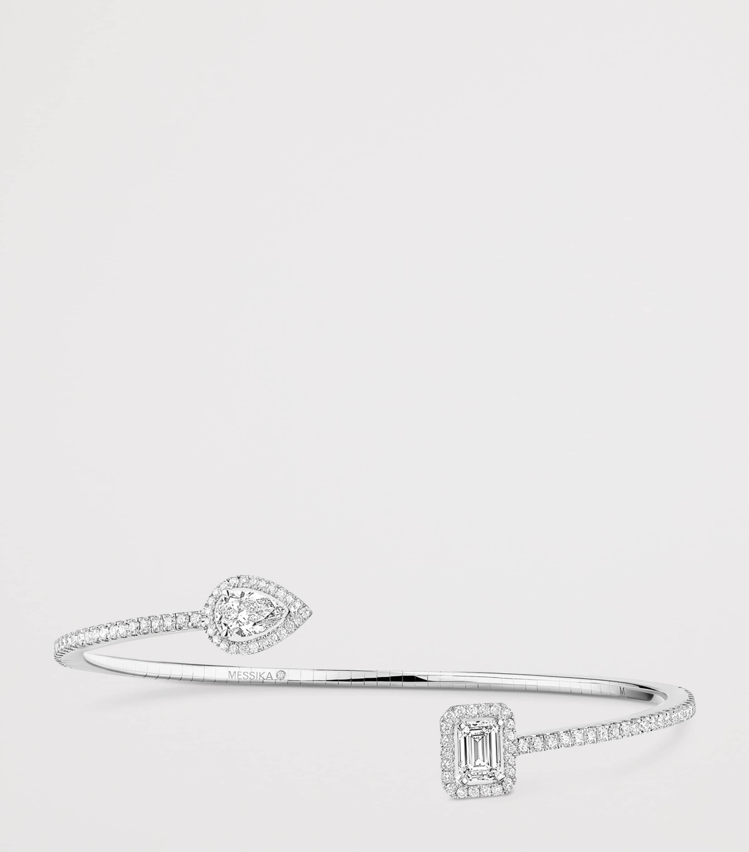 Messika My Twin White Gold and Diamond Bangle White Gold Image 3