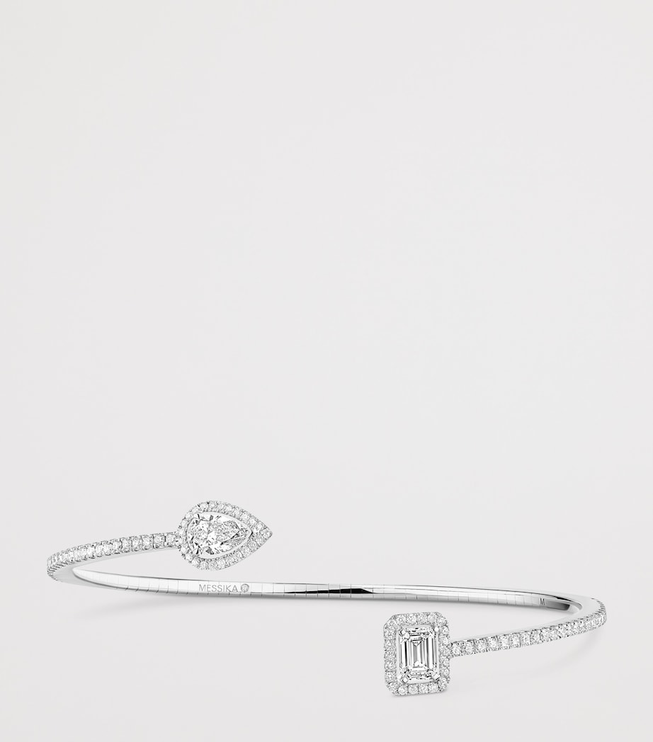 Messika My Twin White Gold and Diamond Bangle White Gold Image 3