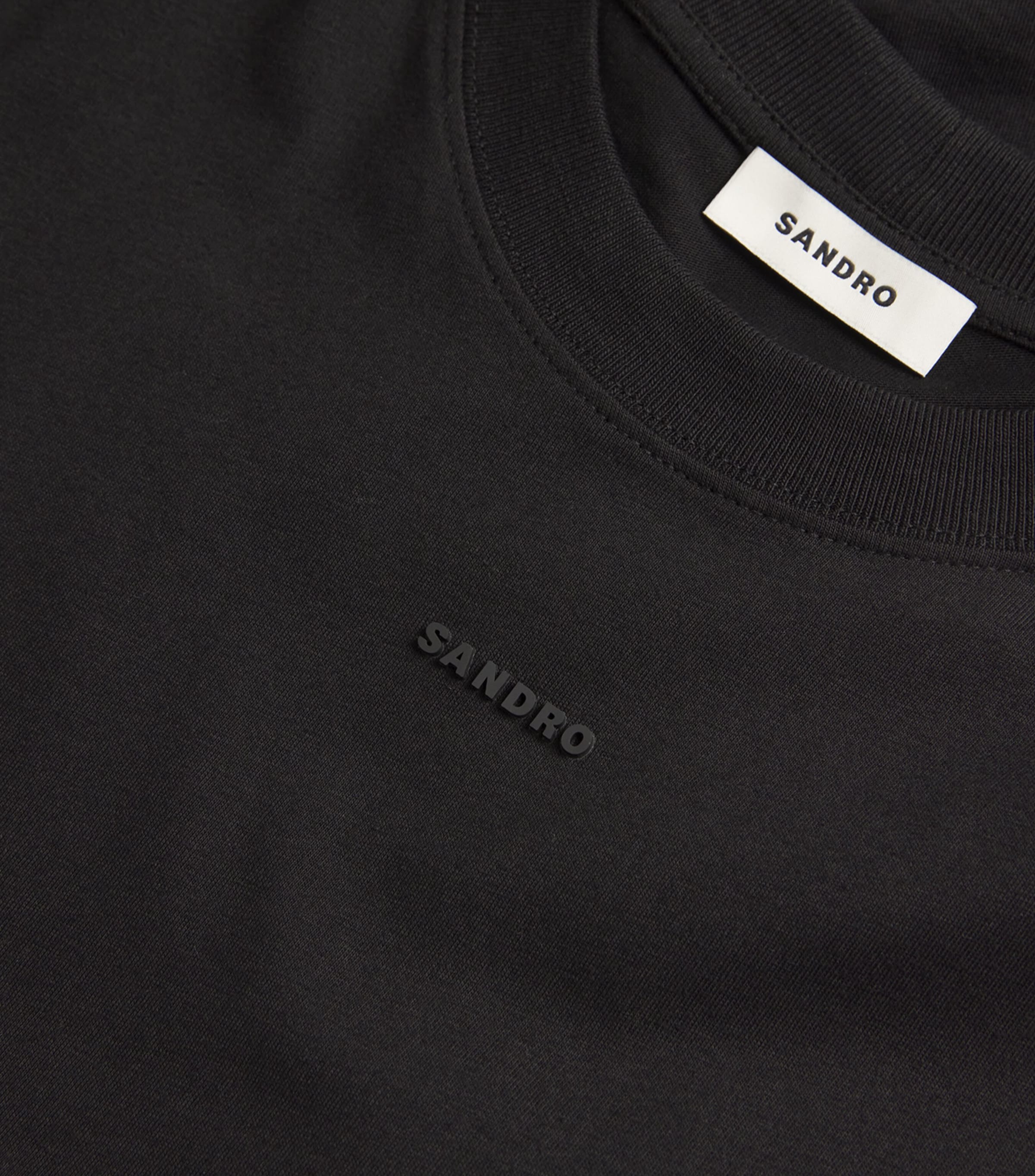 Cotton Logo T-Shirt BLACK Image 5