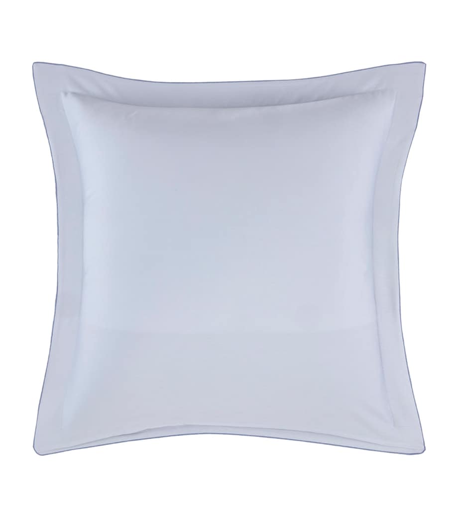 Yves Delorme Ecumes Square Oxford Pillowcase (65cm x 65cm) Blue Image 3