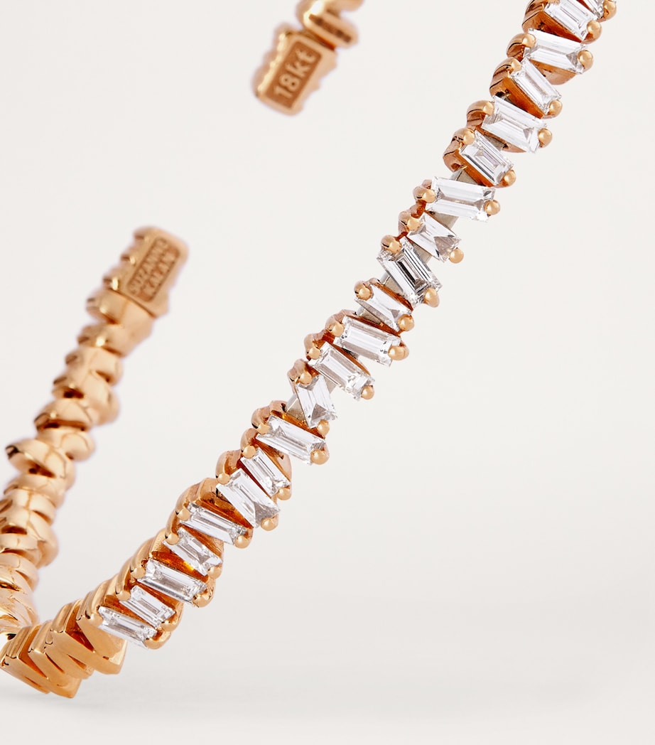 Rose Gold and Diamond Classic Bangle 18K RG/WD Image 6