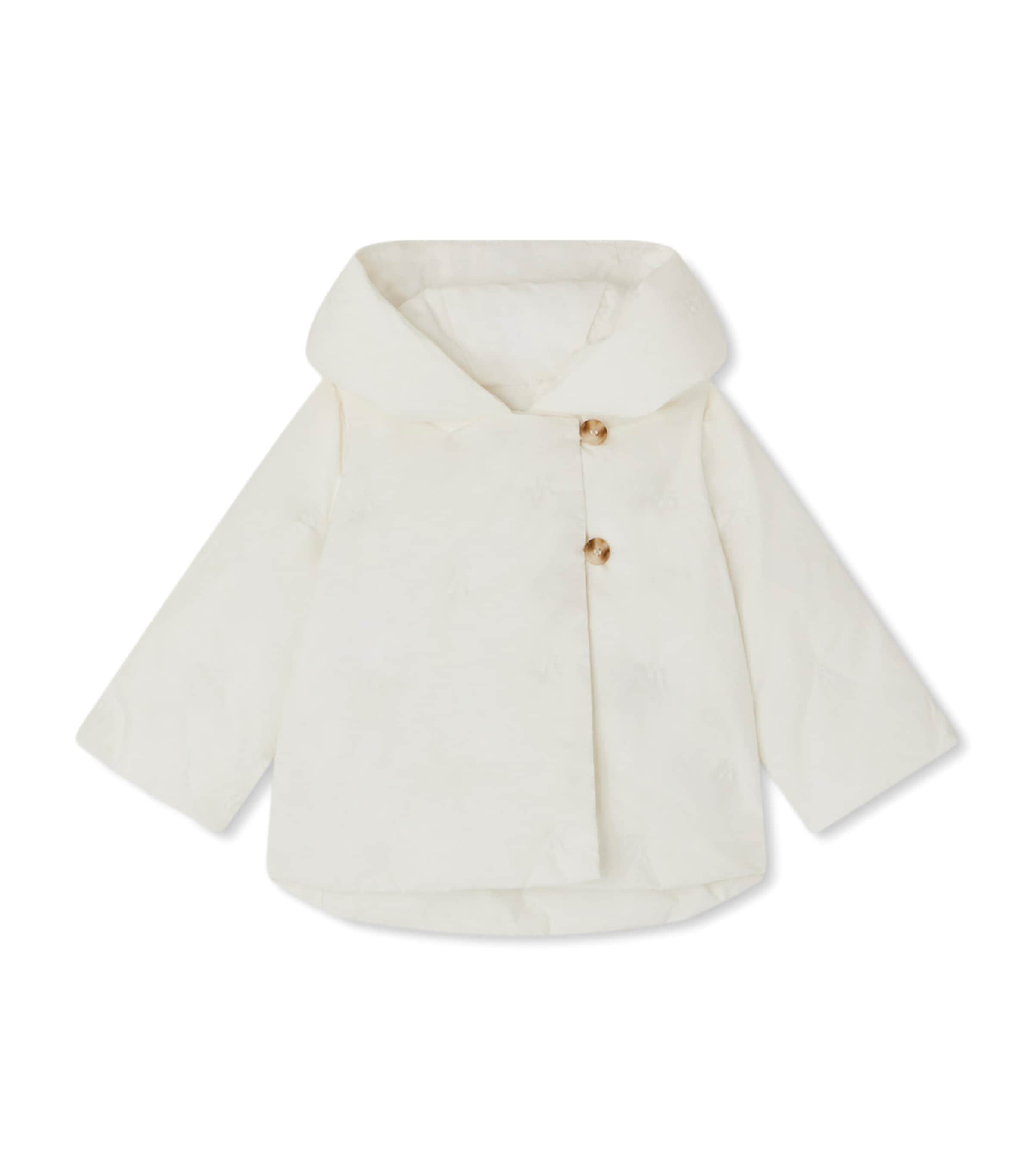 Bonpoint Organic Cotton Bonno Puffer Jacket In White