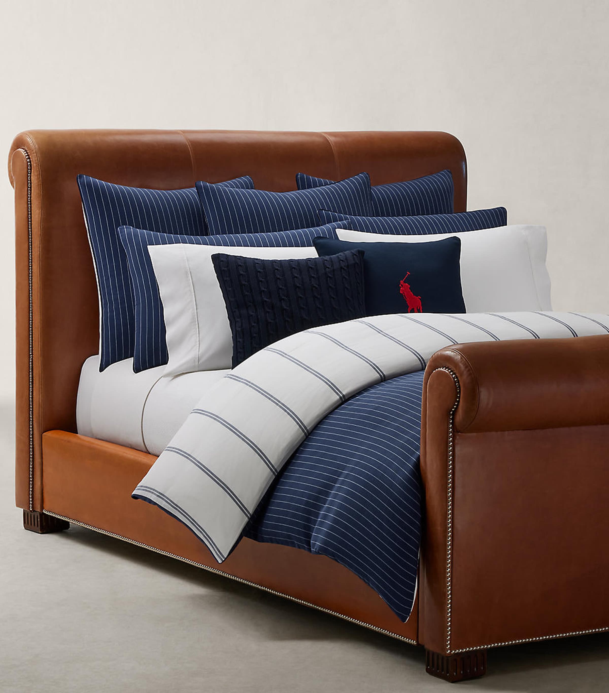 Ralph Lauren Home Super King Kerrigan Duvet Cover (260cm x 220cm) Navy Image 5