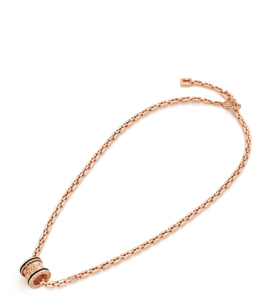 Rose Gold and Ceramic B.zero1 Pendant Necklace PINK GOLD Image 1