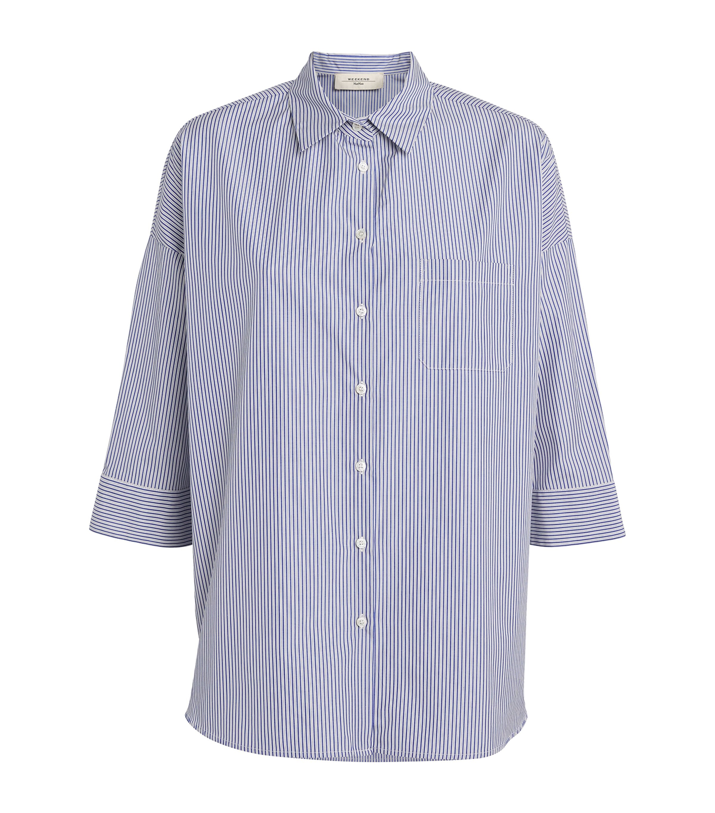 Weekend Max Mara Cotton Stripe Shirt | Women Clothing | Tops | Workwear | Designers | Weekend Max Mara