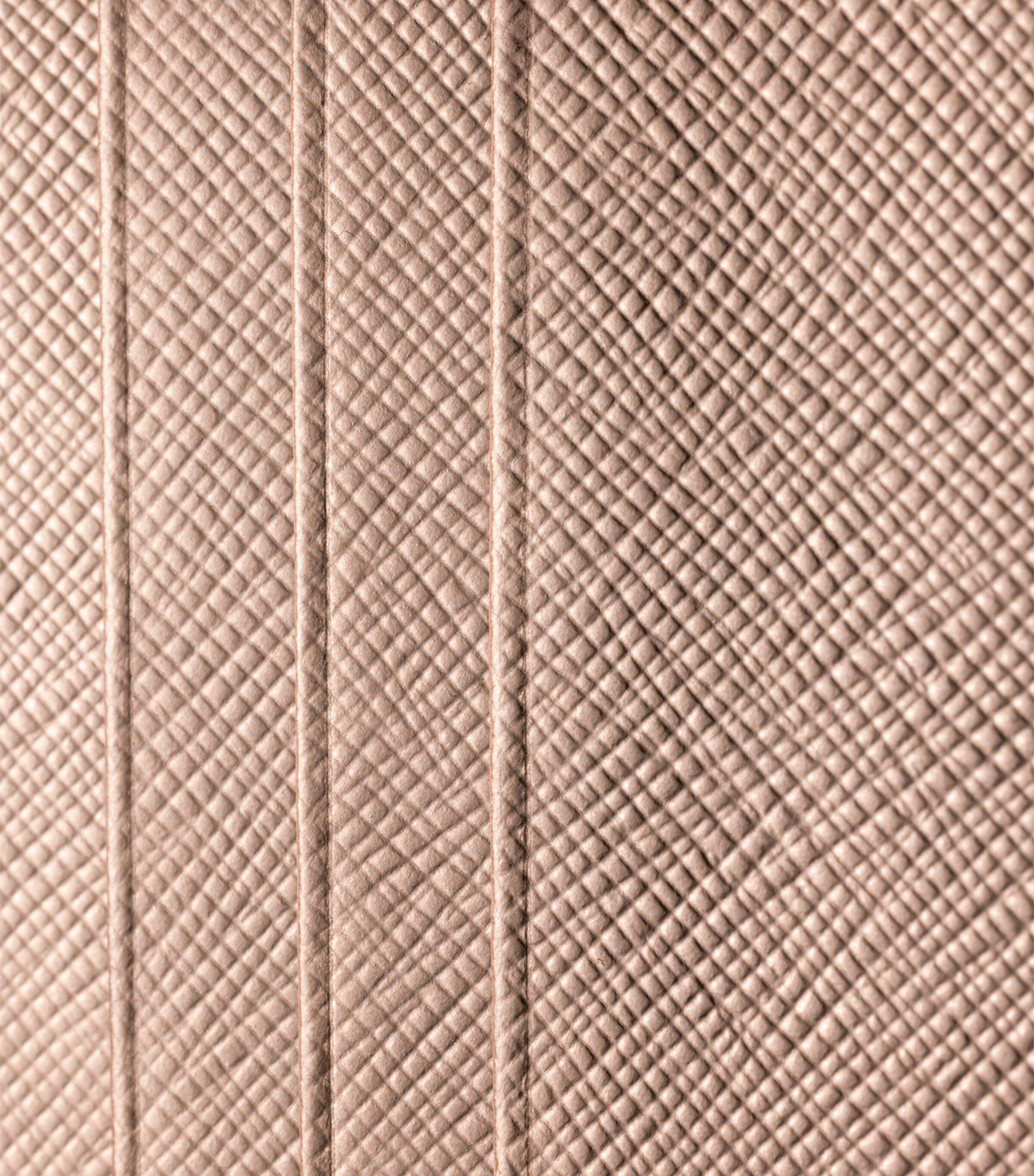 Prada Metallic Saffiano Leather Card Holder Powder Image 3