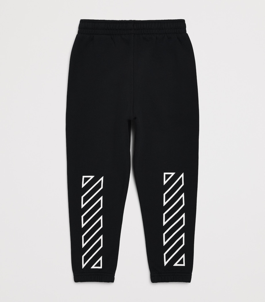 Off-White Kids Cotton Bookish Sweatpants (4-12+ Years) Black Image 2