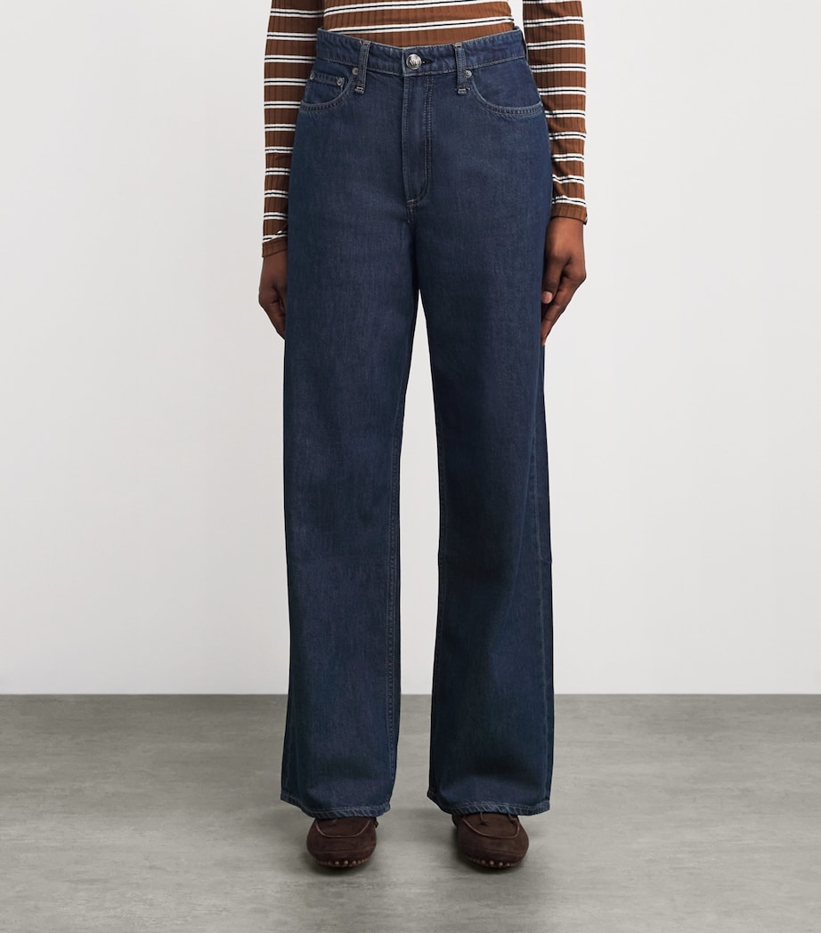 Logan Mid-Rise Wide-Leg Jeans WELBK Image 3
