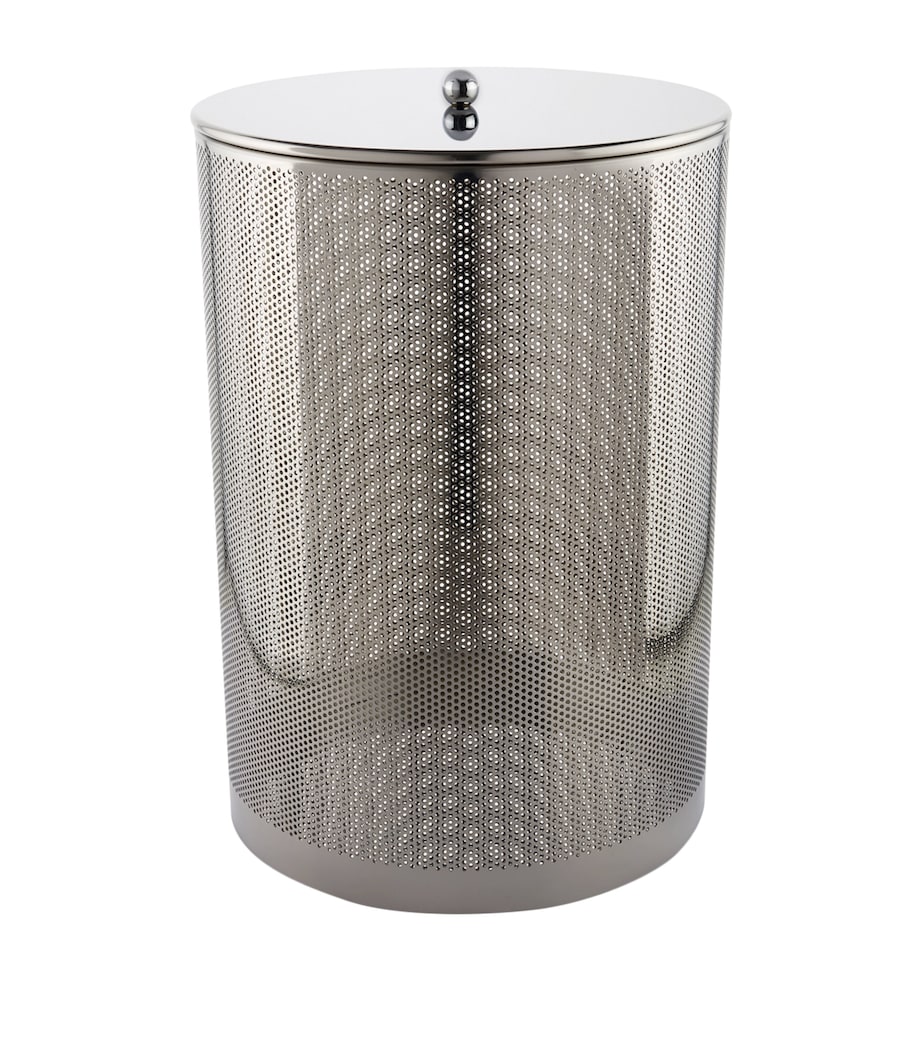 Round Laundry Basket SILVER Image 1