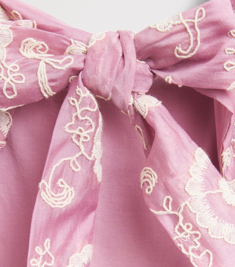 Bardot Junior Broderie Anglaise Ellory Dress (4-14 Years) Dusty Pink Image 3