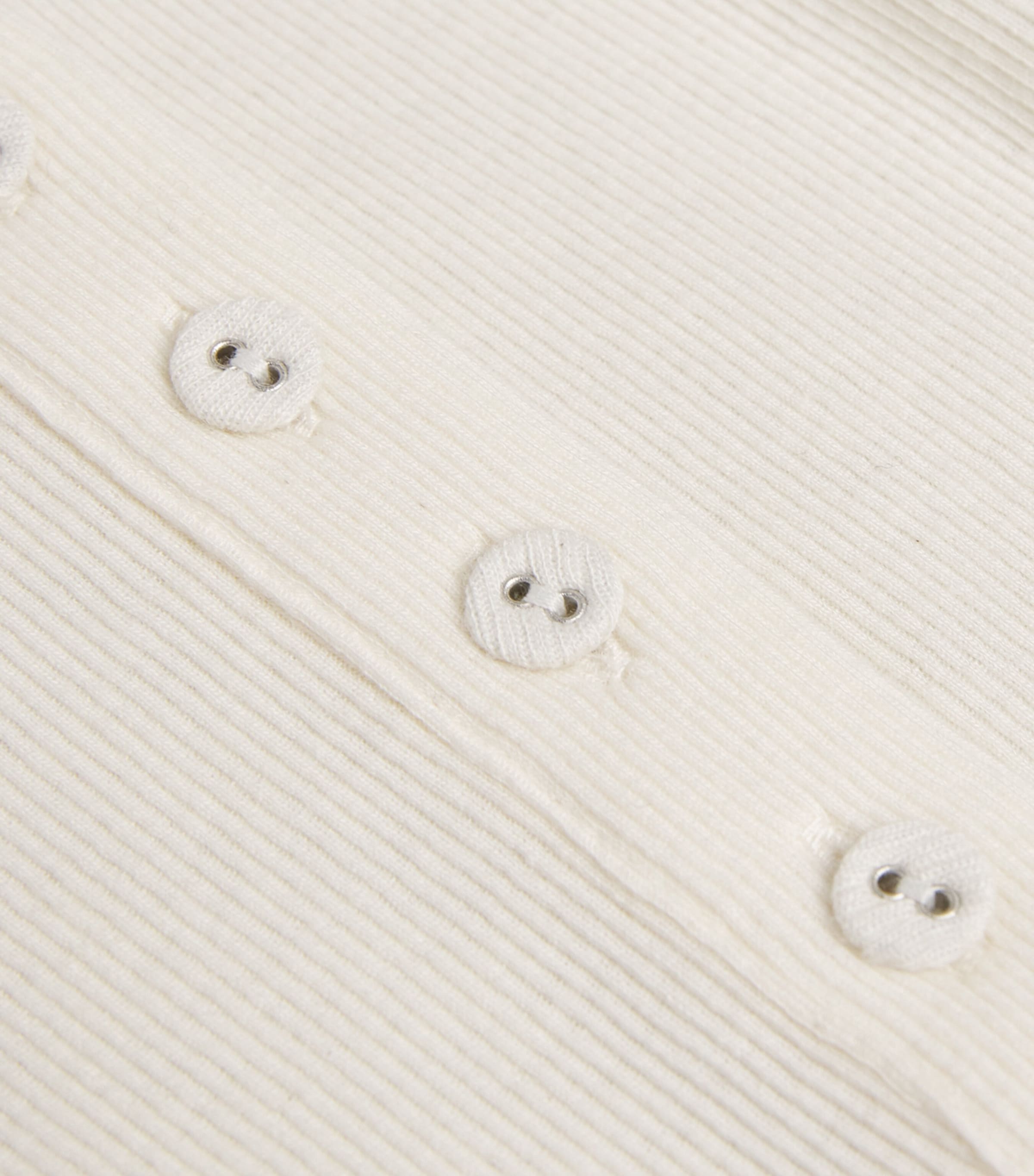 Long-Sleeve Henley Top WOOL WHITE Image 5