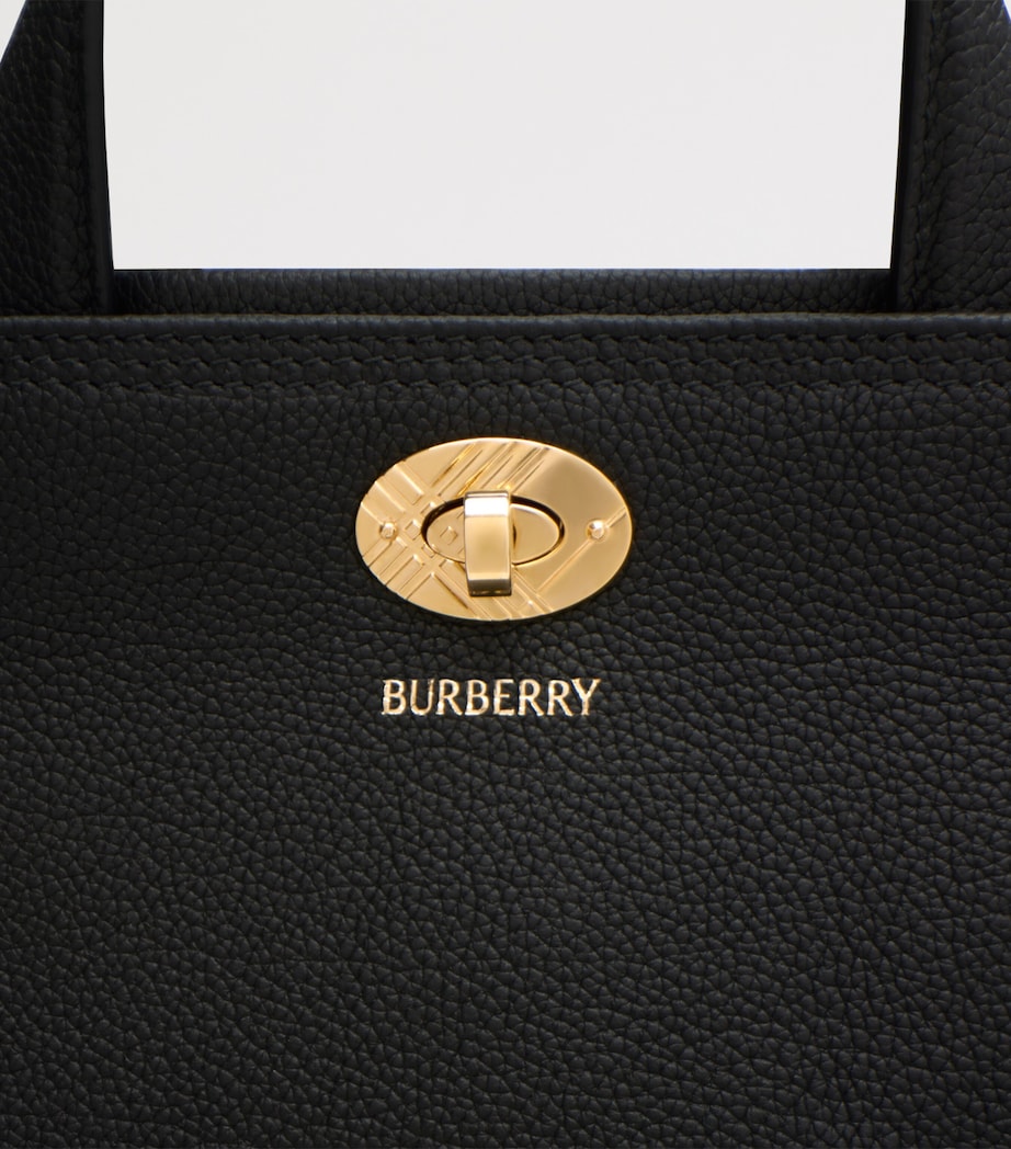 Mini Calfskin Cotswolds Tote Bag BLACK Image 6