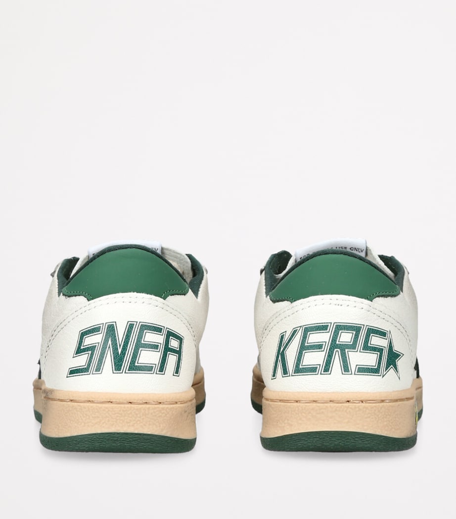 Leather Ball Star Sneakers GREEN OTH Image 2
