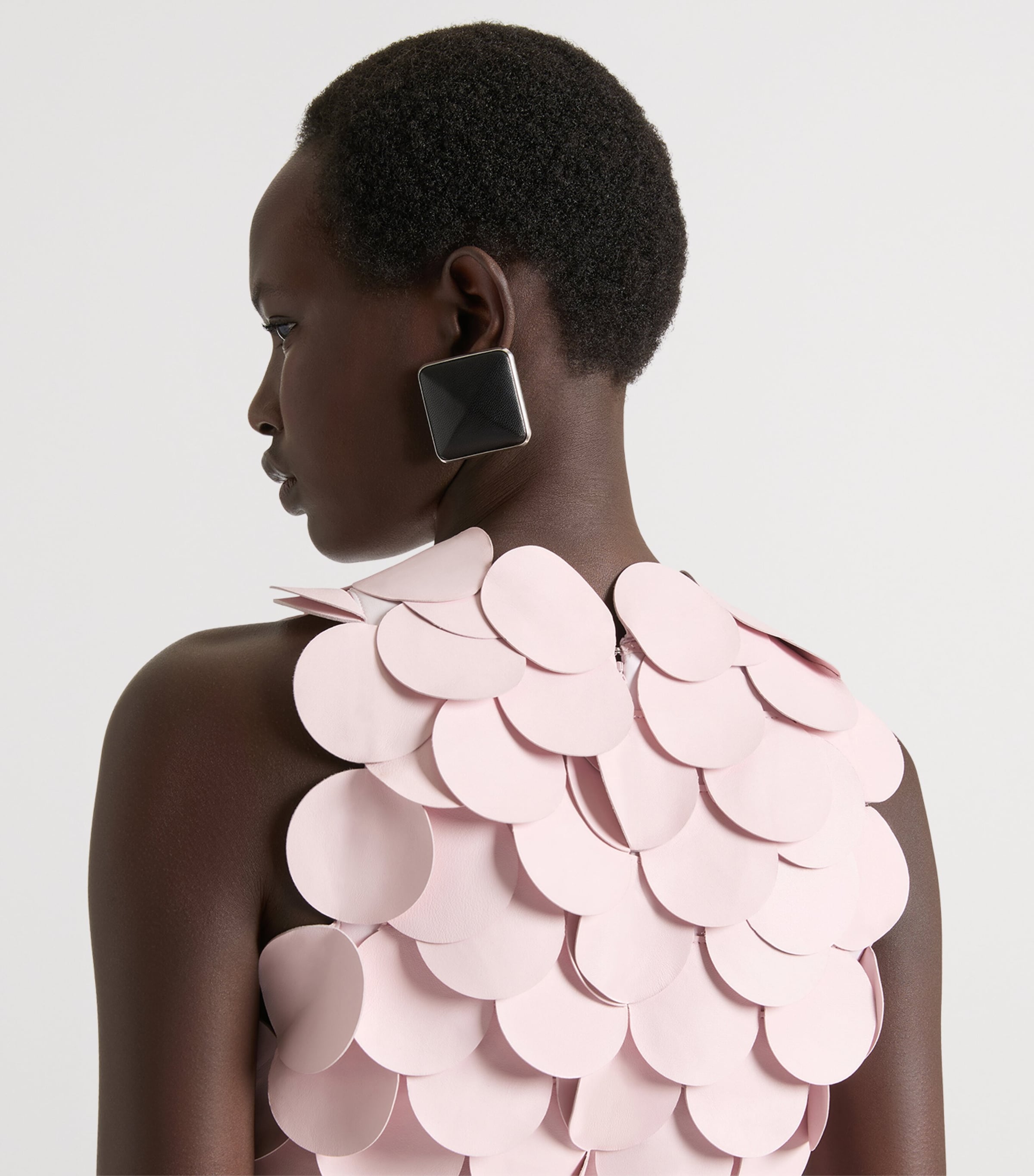 Givenchy Leather Asymmetric Earrings Image 4