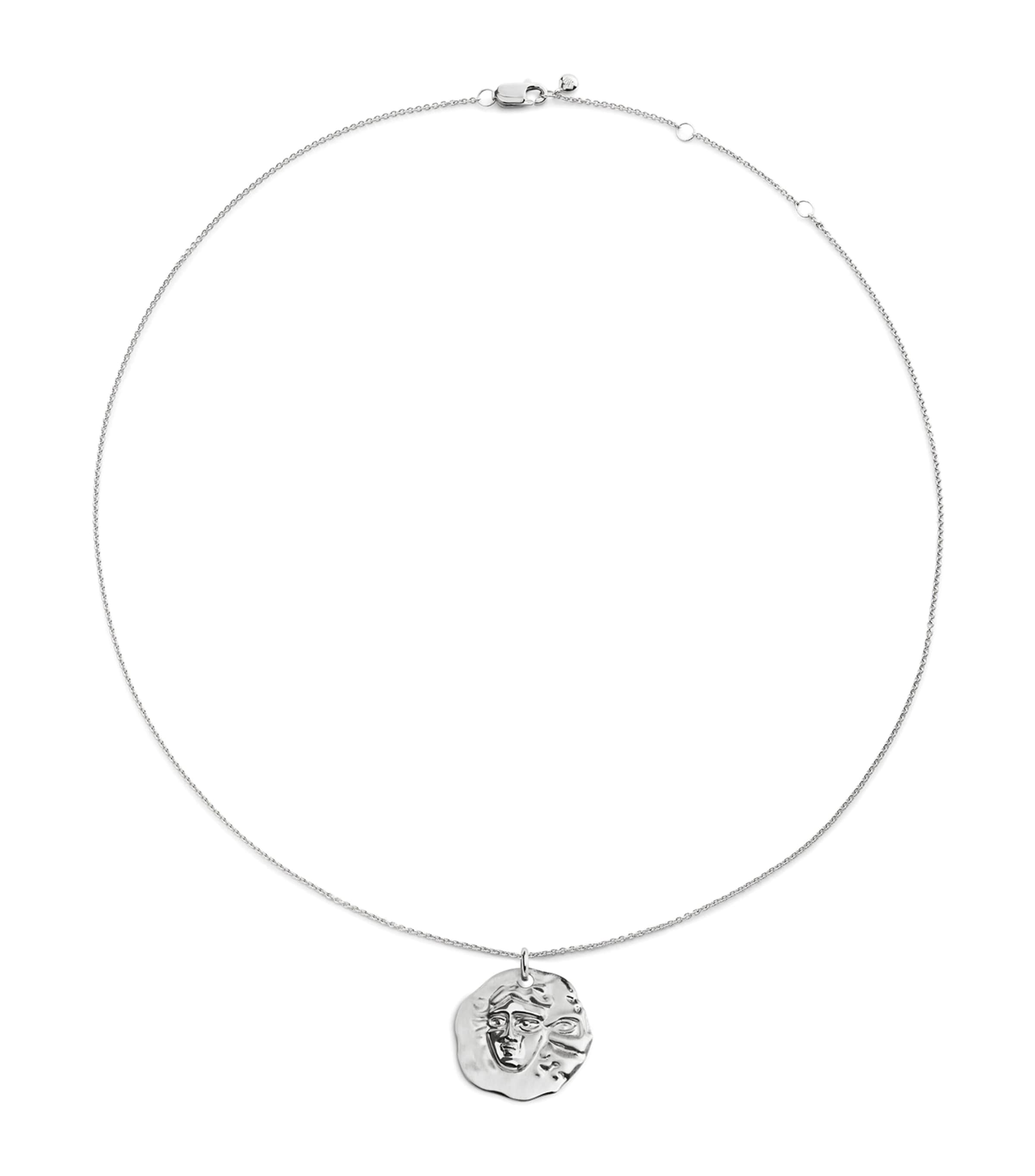 Monica Vinader Sterling Silver Gemini Zodiac Necklace Sterling Silver Image 1