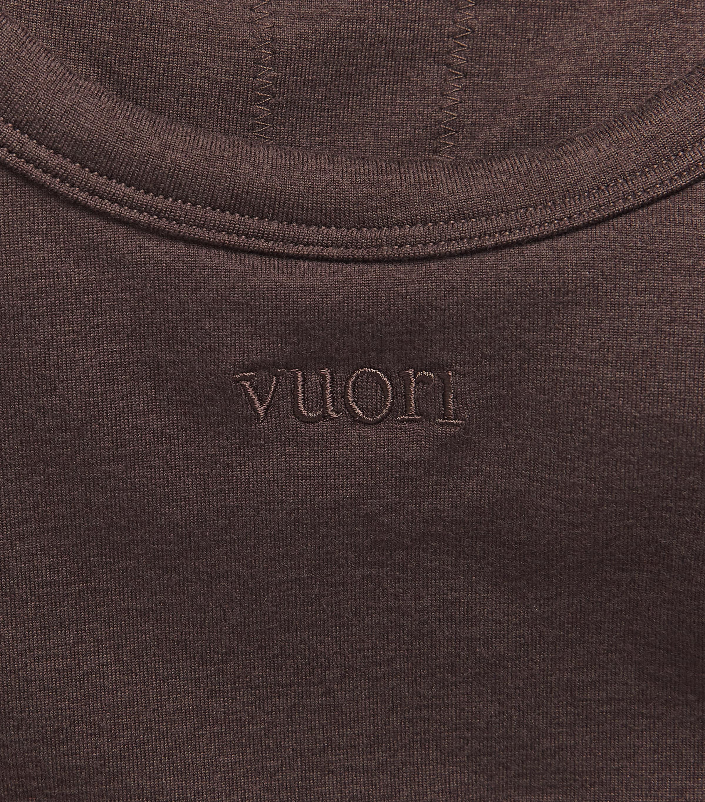 VUORI Womens Halo Cross Back Tank Top Java Heather Image 6