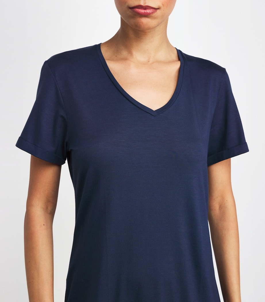 V-Neck Micro Nightdress NAVY Image 4