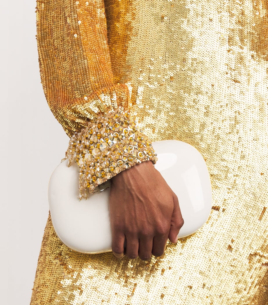 Sequin Embellished Opium Gown 2120CASHMERE/172GOLD Image 6