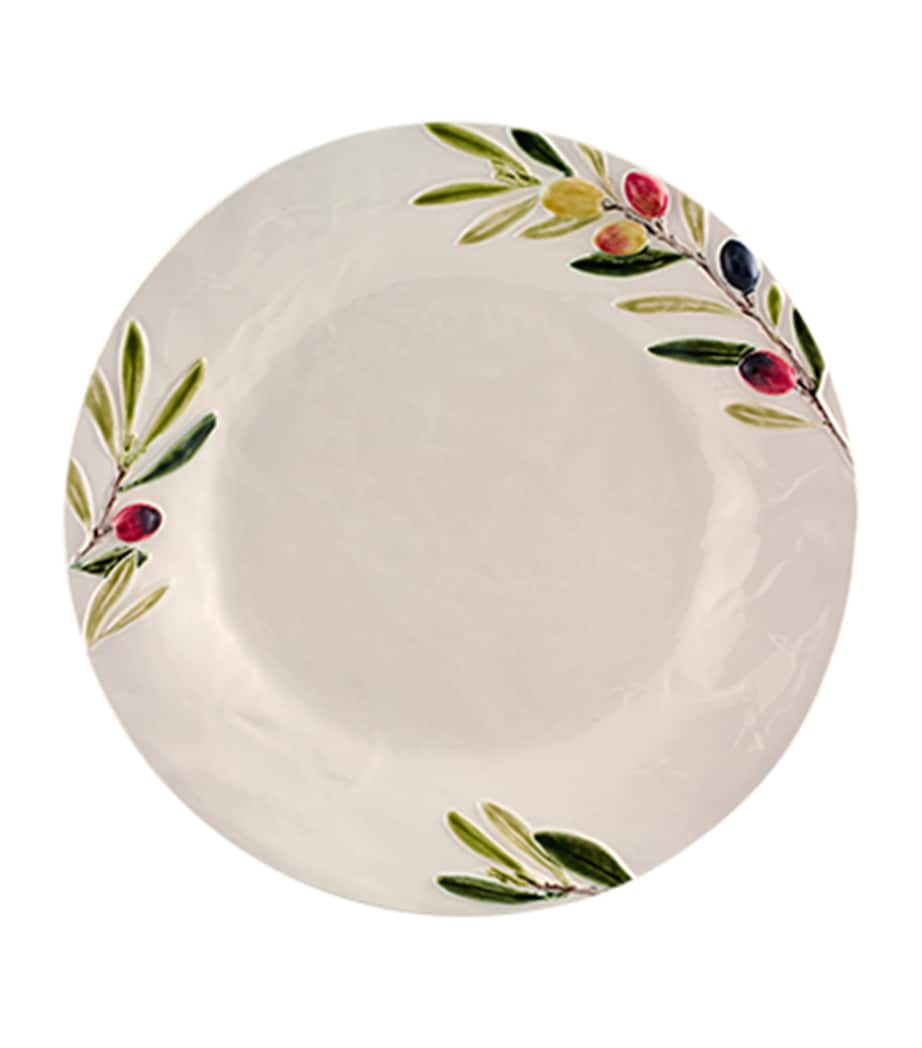 Bordallo Pinheiro x Esporão Olival Dinner Plate (28cm) White, Green, Brown Image 1