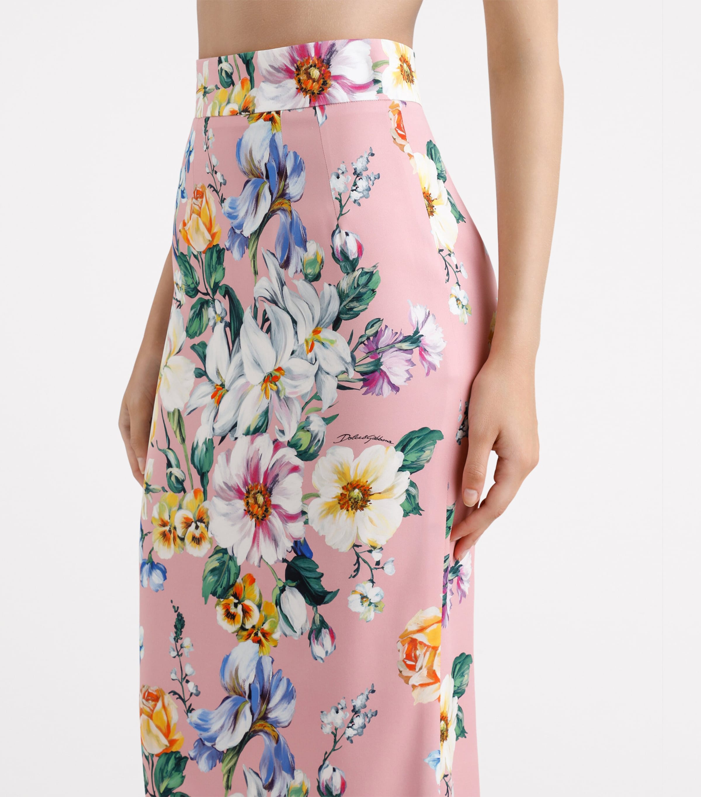 Floral Midi Skirt HF5JC-MIX ROSA Image 3
