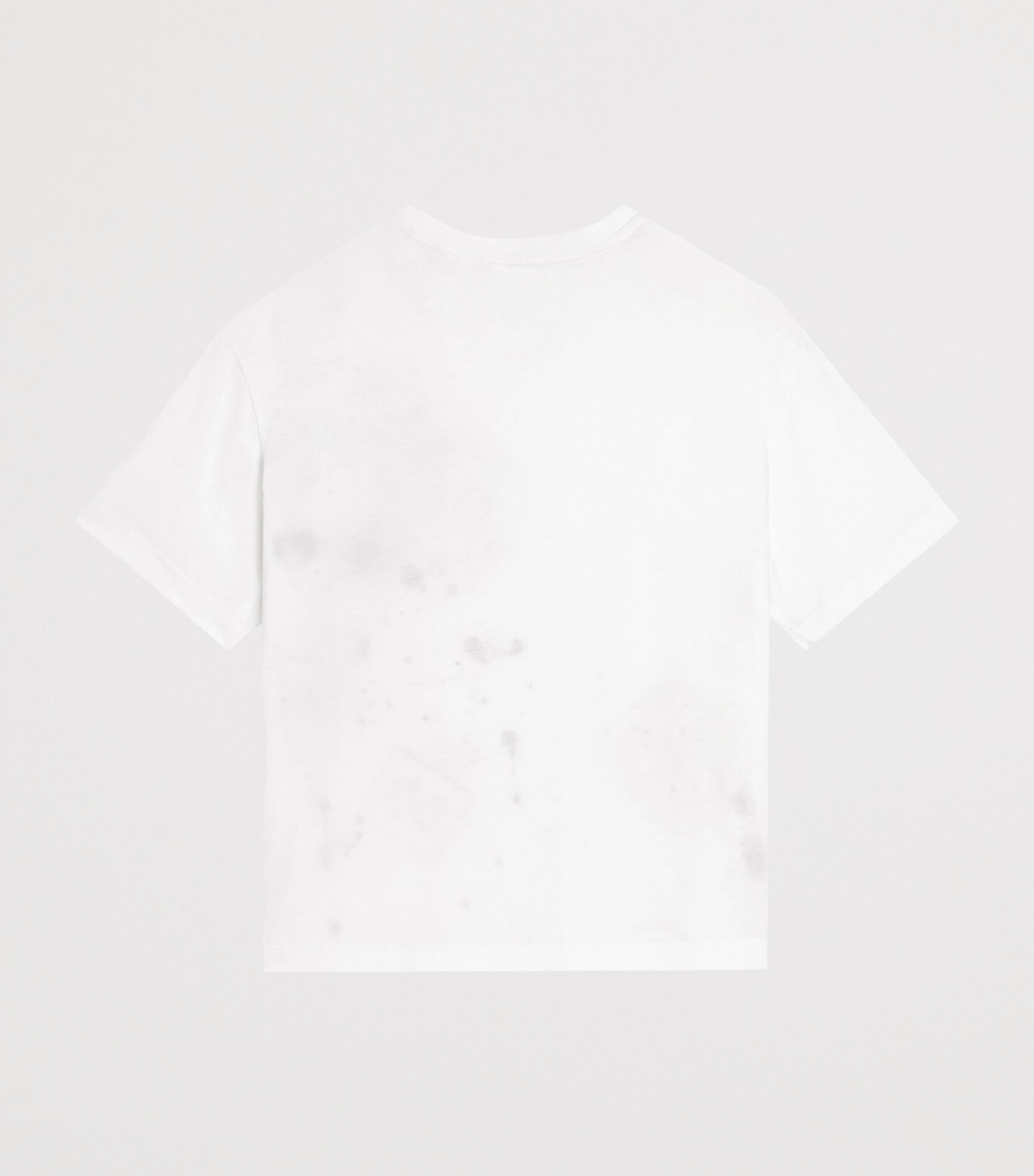 Dolce&Gabbana Kids Cotton Logo Stamp T-Shirt (8-12+ Years) White Image 2
