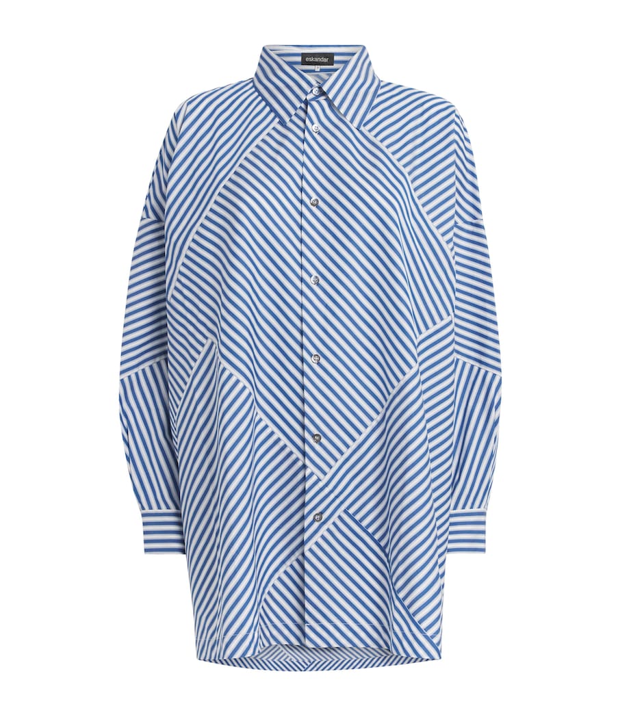 Stripe Wide A-Line Shirt INKY Image 1