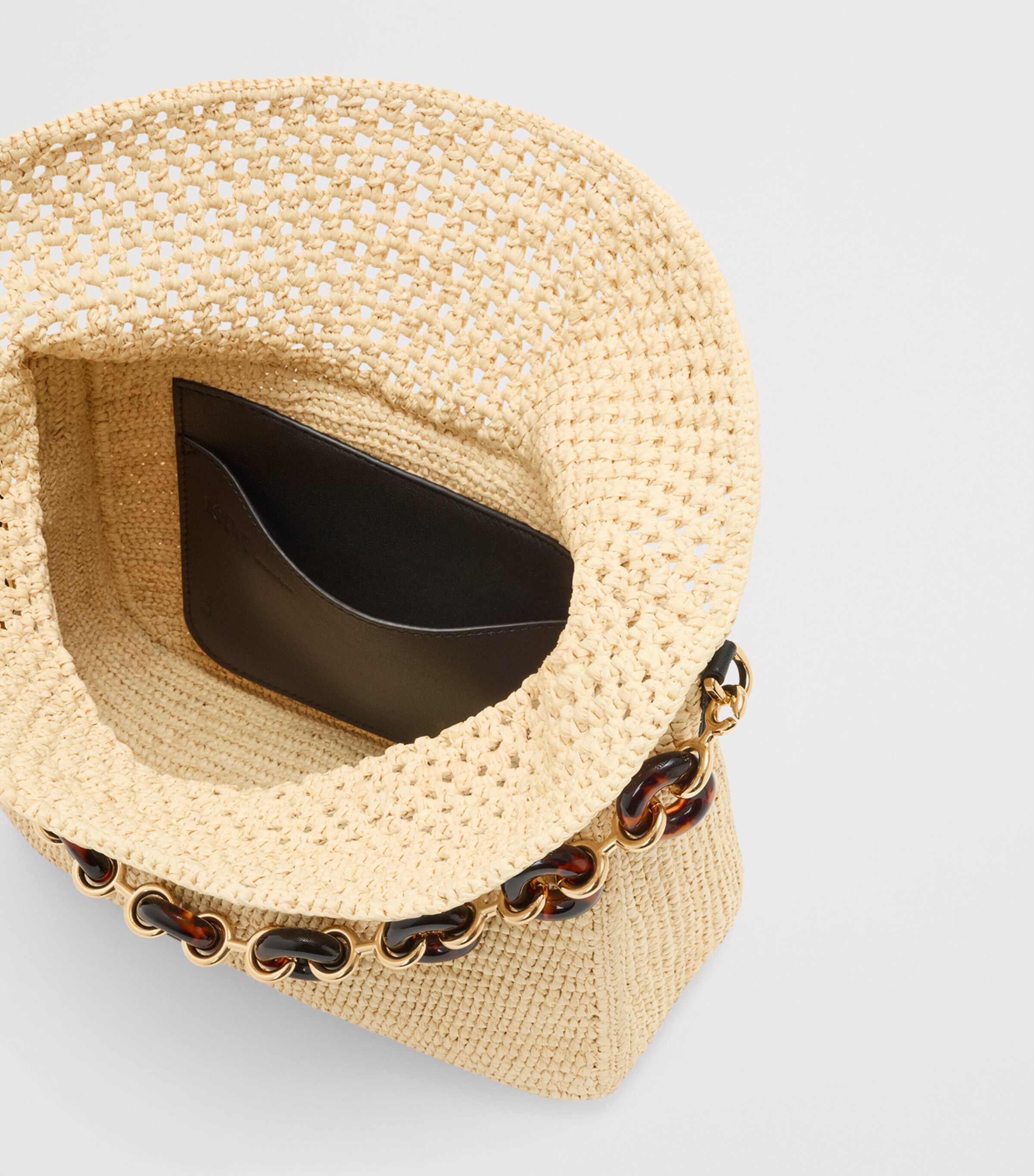 LOEWE x Paula's Ibiza Medium Raffia Ola Bag Shoulder Bag Natural Image 8