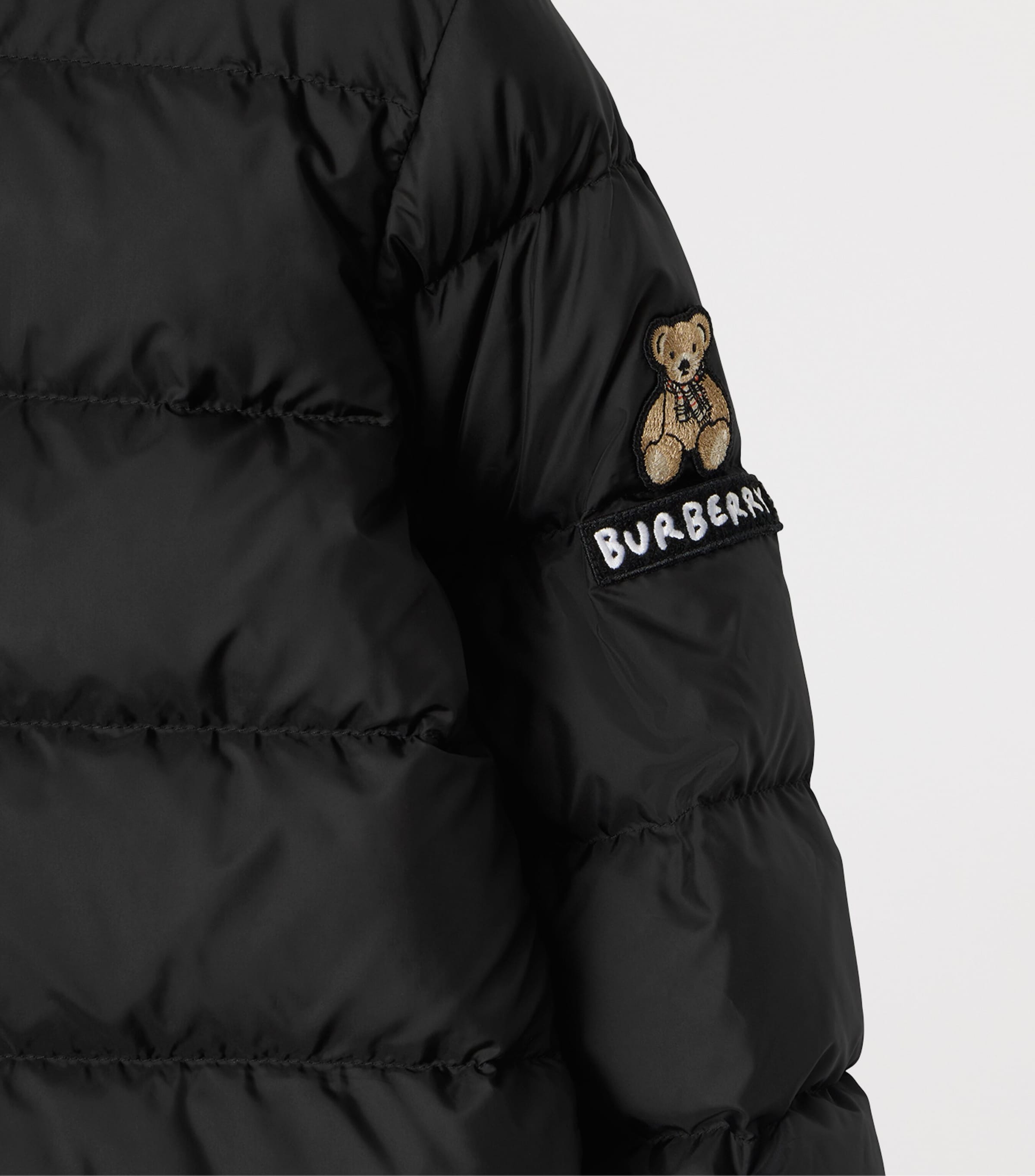 Burberry Kids Black Thomas Bear Puffer Jacket (3-12 Years