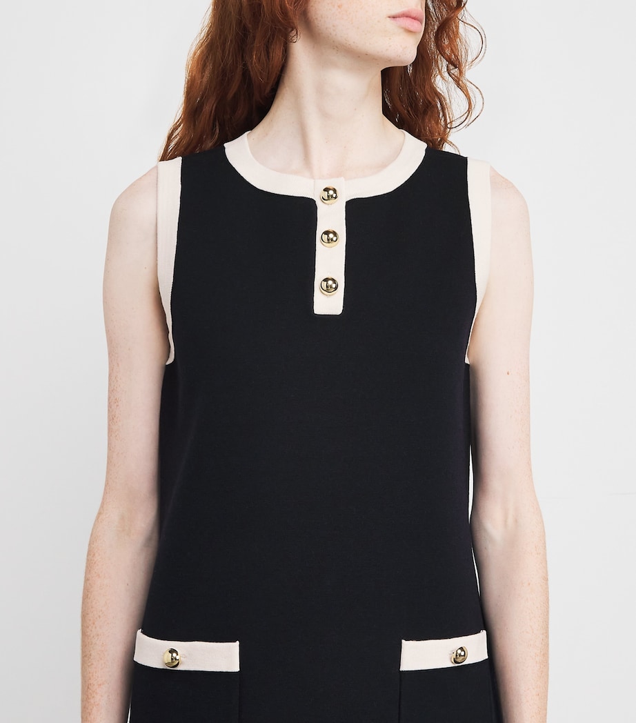 Wool-Blend The Mixed Mini Dress INDIGO Image 4