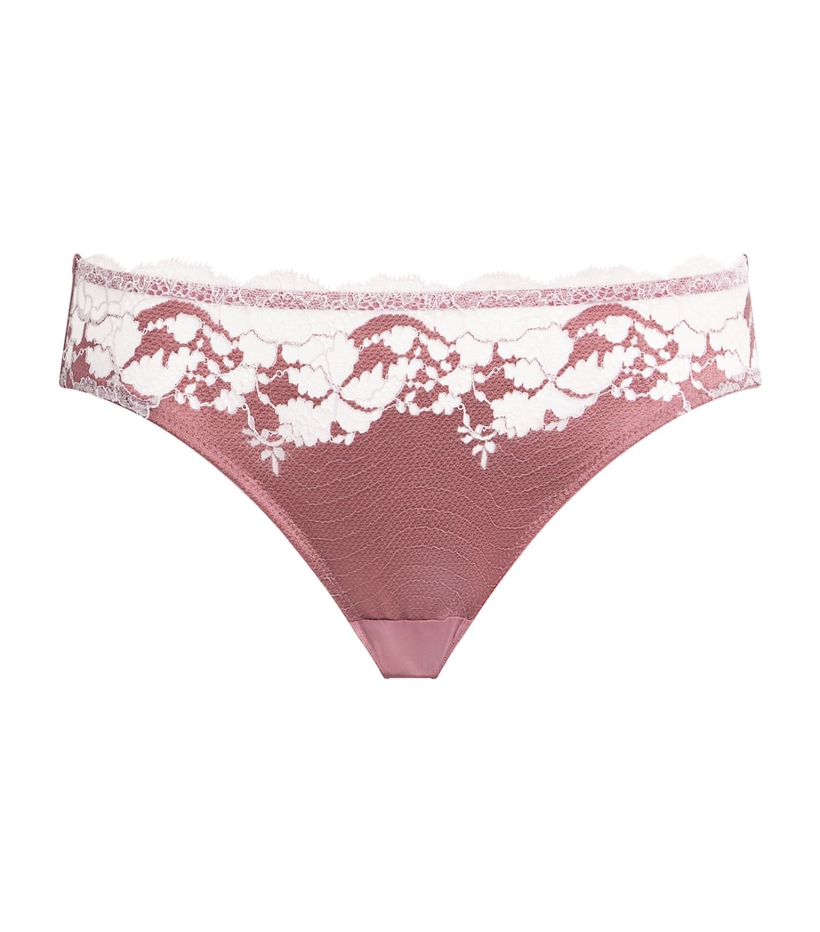 Wacoal Womens Modern Affair Bikini Briefs Brwn/crdl Pnk Image 1