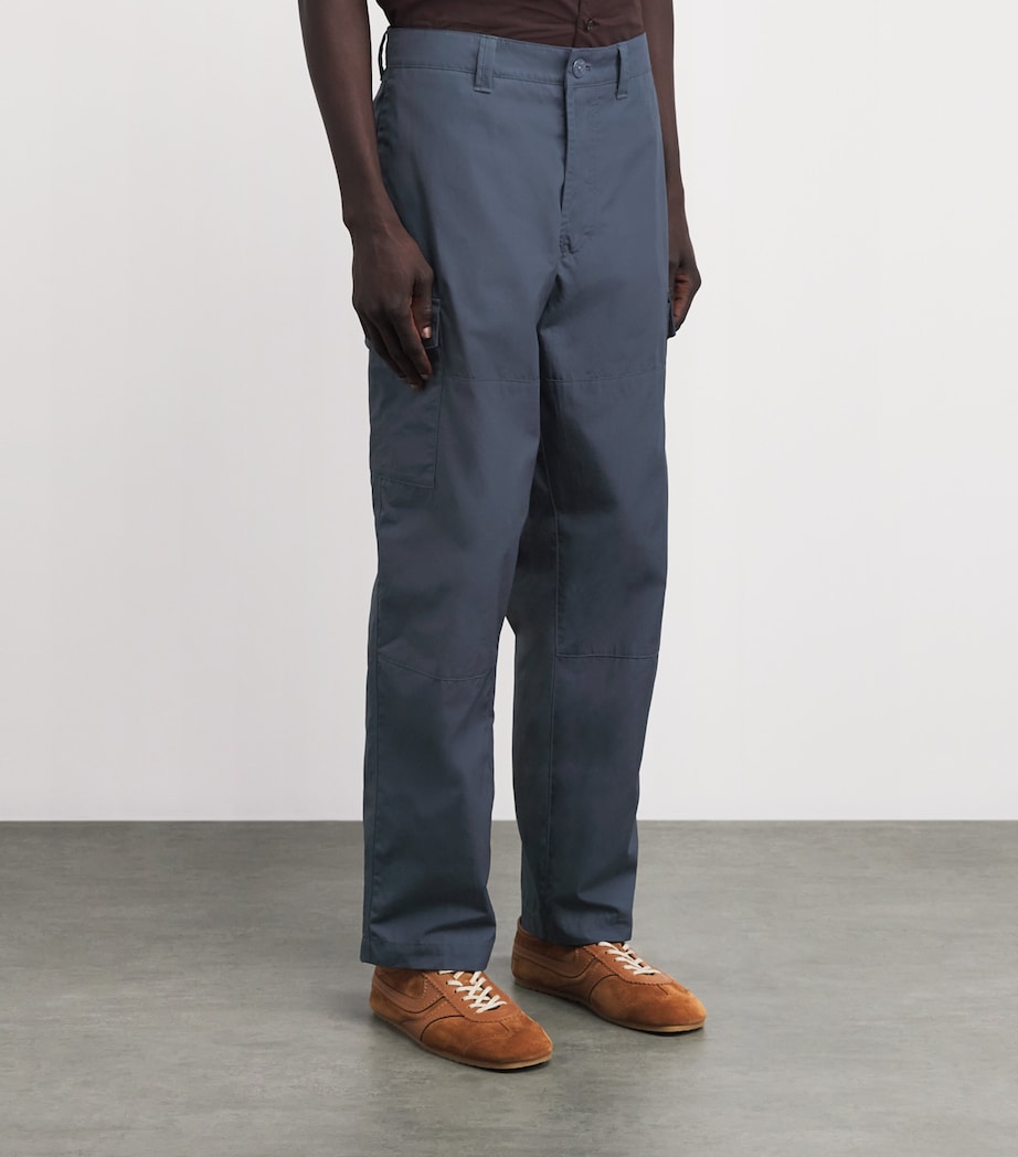 Stone Island Mens Cotton-Canvas All-Weather Ghost Trousers Image 4