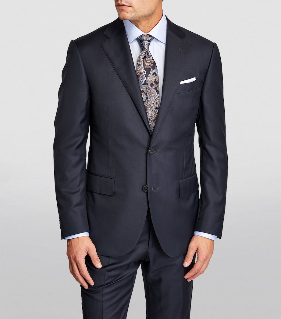 Virgin Wool 2-Piece Suit NAVY Image 3