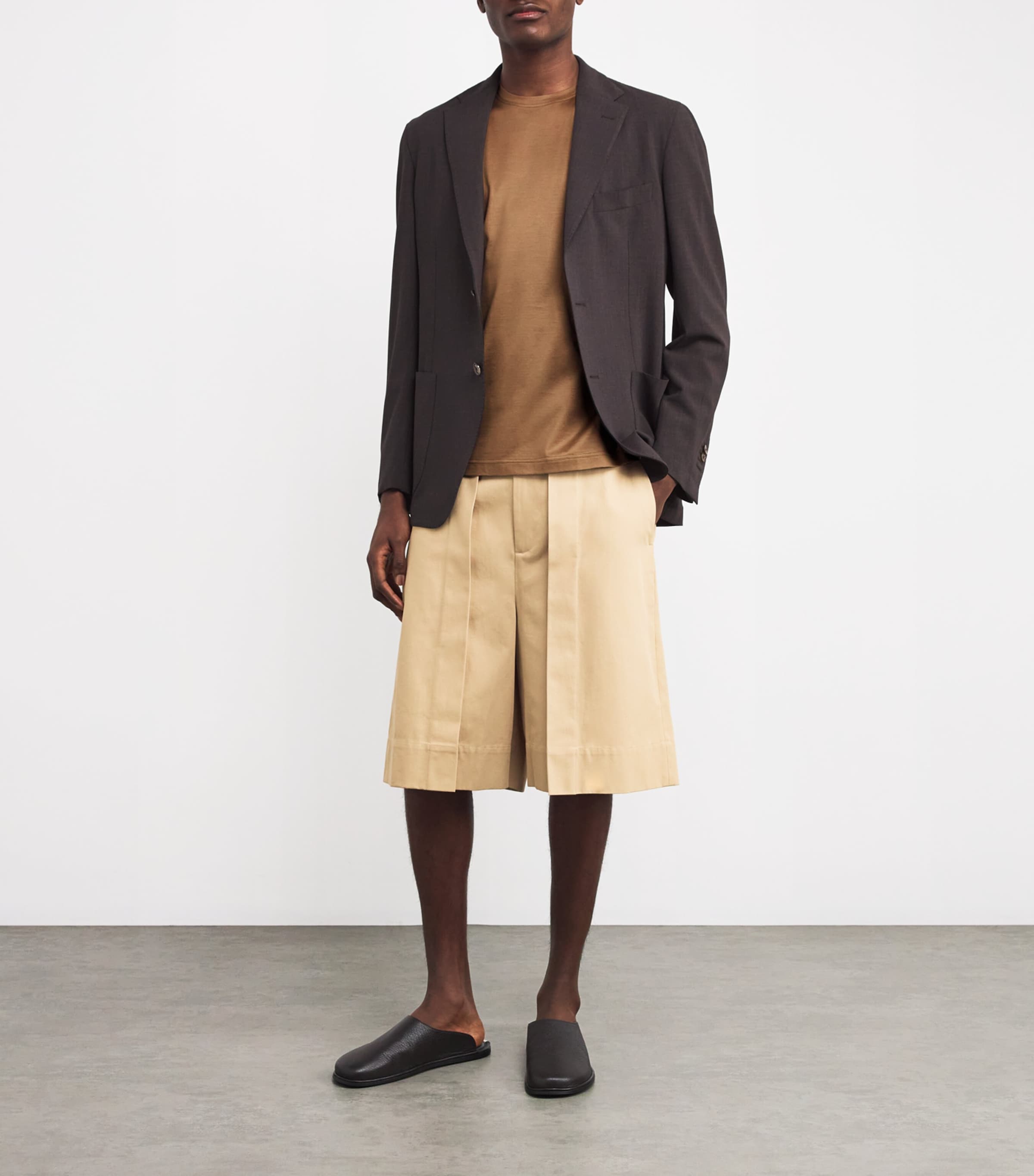 Cotton Short-Sleeve T-Shirt 034 NATURAL / BEIGE Image 2