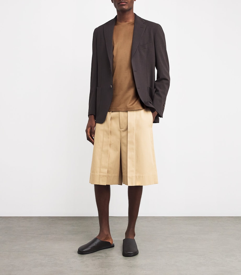 Cotton Short-Sleeve T-Shirt 034 NATURAL / BEIGE Image 2