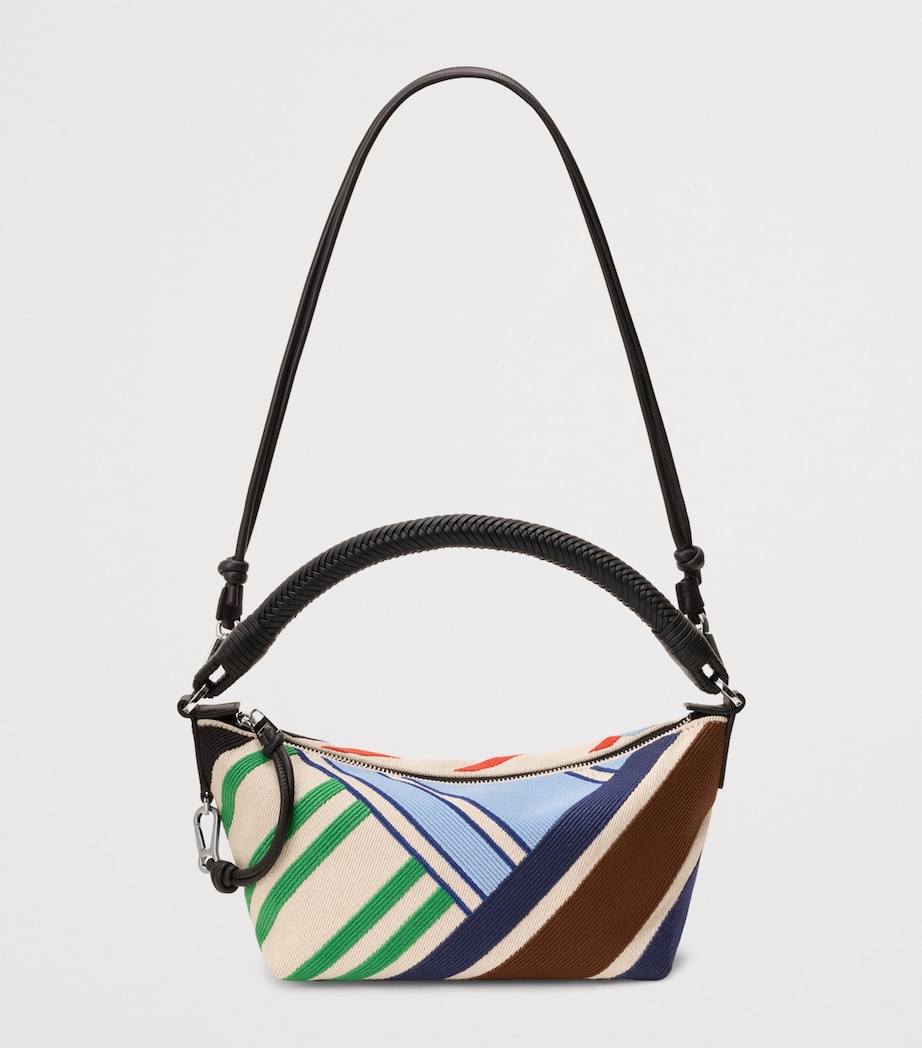 LOEWE Embroidered Cala Top-Handle Bag Ecru/multicolor Image 5