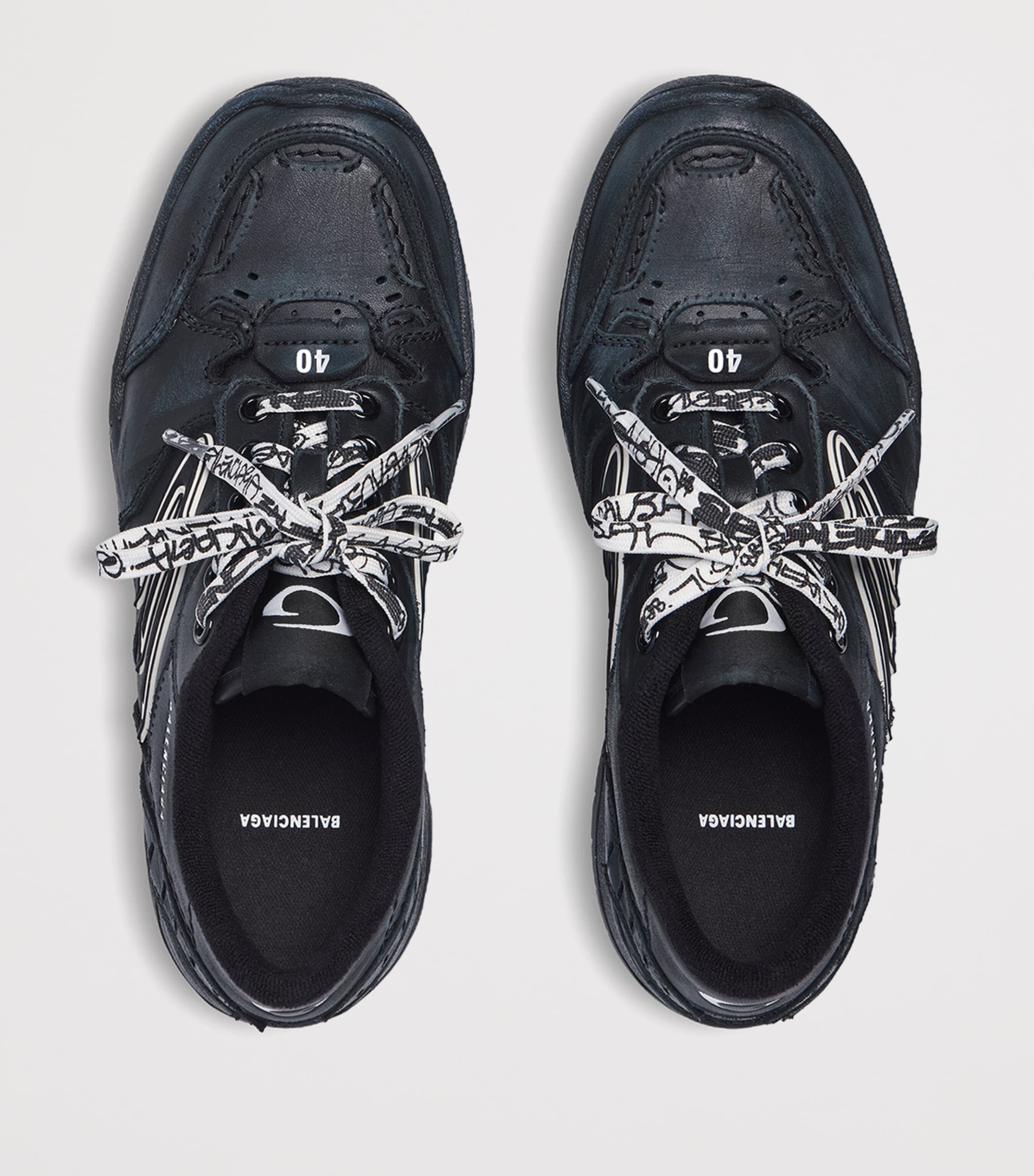 Leather Hamptons Platform Sneakers 1000 Image 5