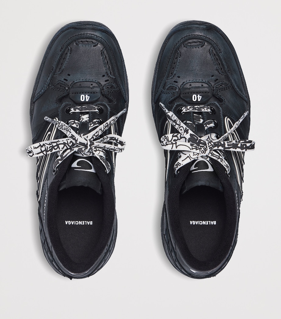 Leather Hamptons Platform Sneakers 1000 Image 5