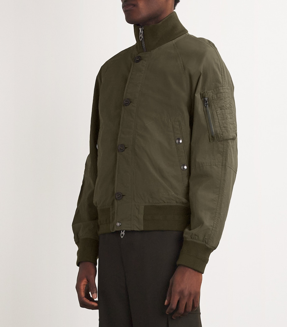 Polo Ralph Lauren Mens Nylon Insulated Bomber Jacket Green Image 3