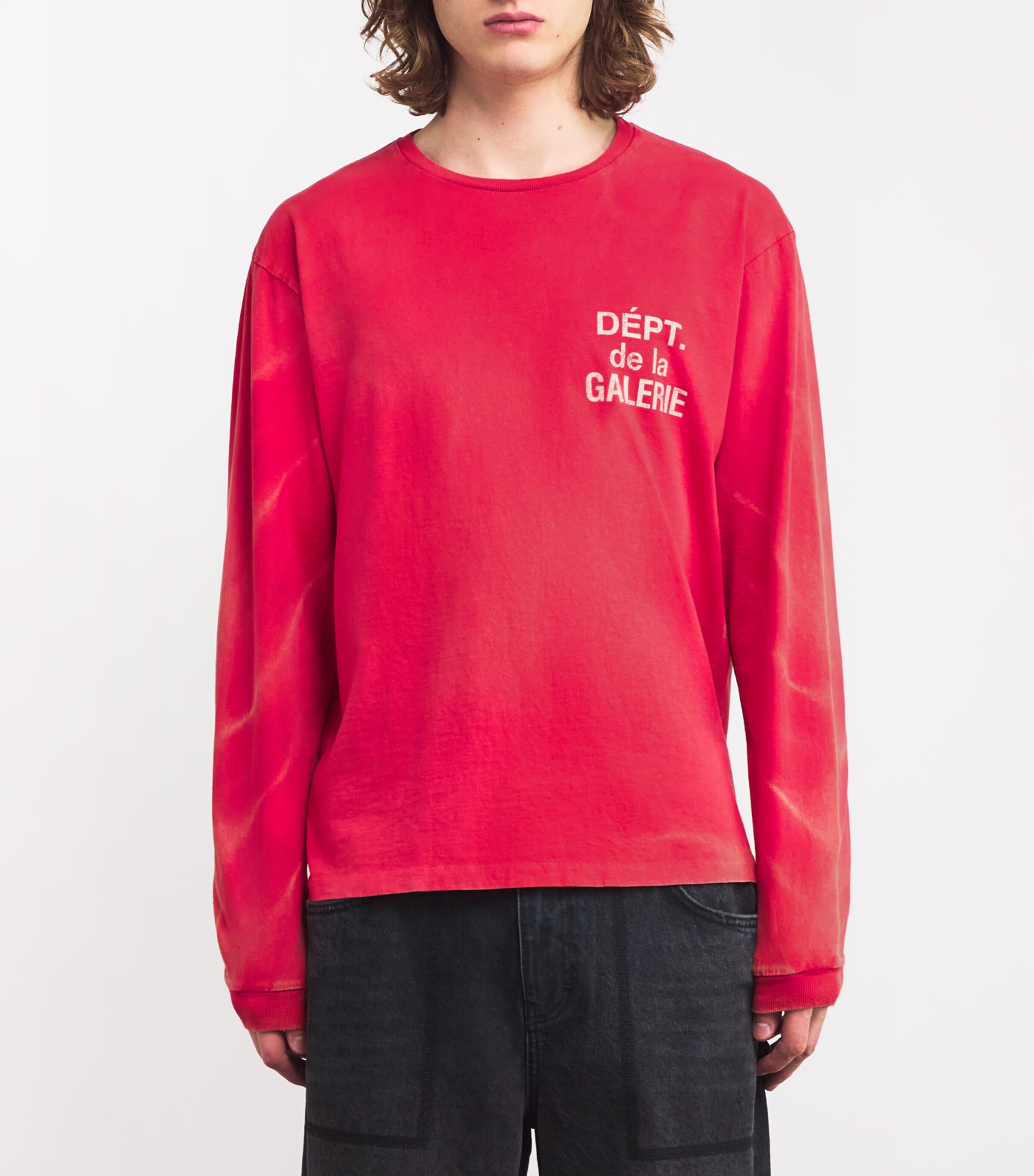 GALLERY DEPT. Red Cotton Long-Sleeve Logo T-Shirt | Harrods US