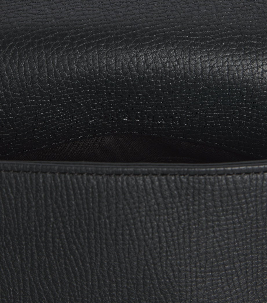 Longchamp Leather Le Smart Cross-Body Bag Noir Image 6