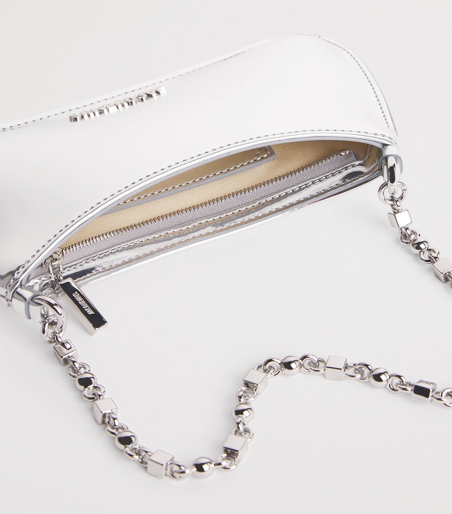 Small Bisou Chaine Shoulder Bag 980 SILVER Image 4