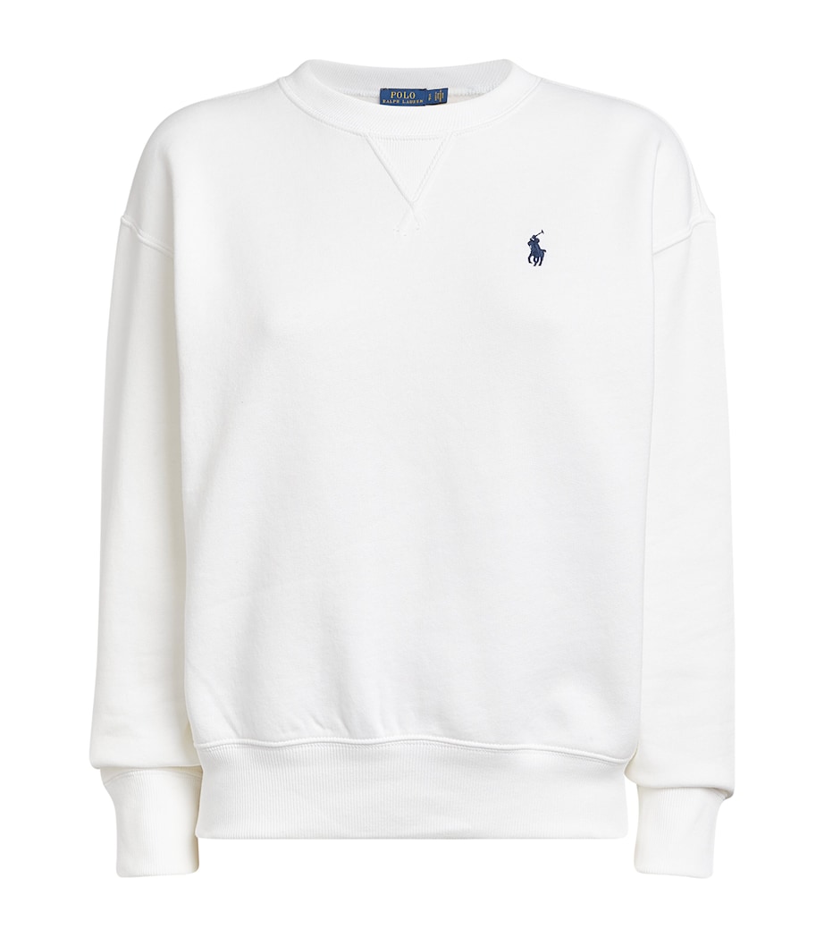 Polo Ralph Lauren Womens Polo Crew Neck Sweatshirt White Image 1