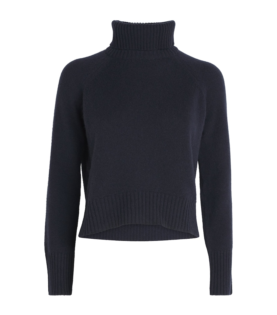 Cashmere Rollneck Sweater NAVY Image 1