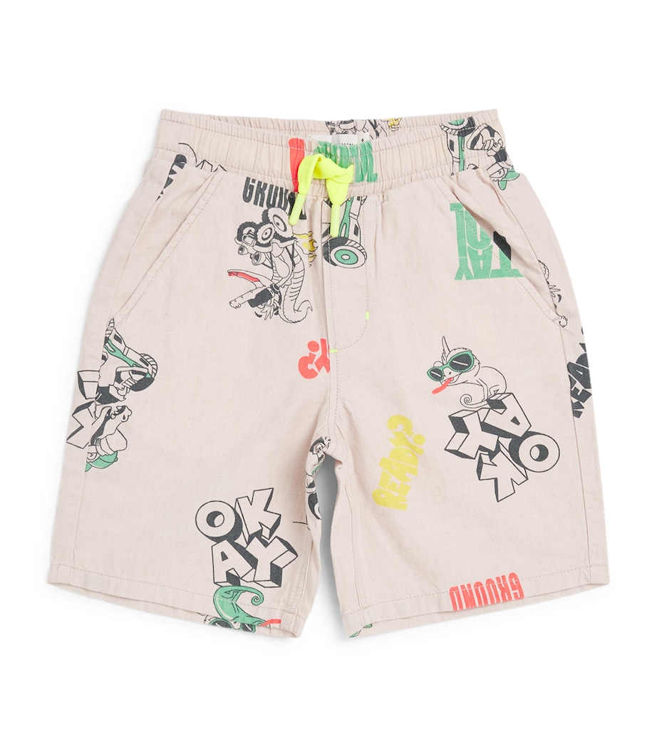 Billieblush Okay Stay Cool Lizard Sweatshorts (4-10 Years) Image 1