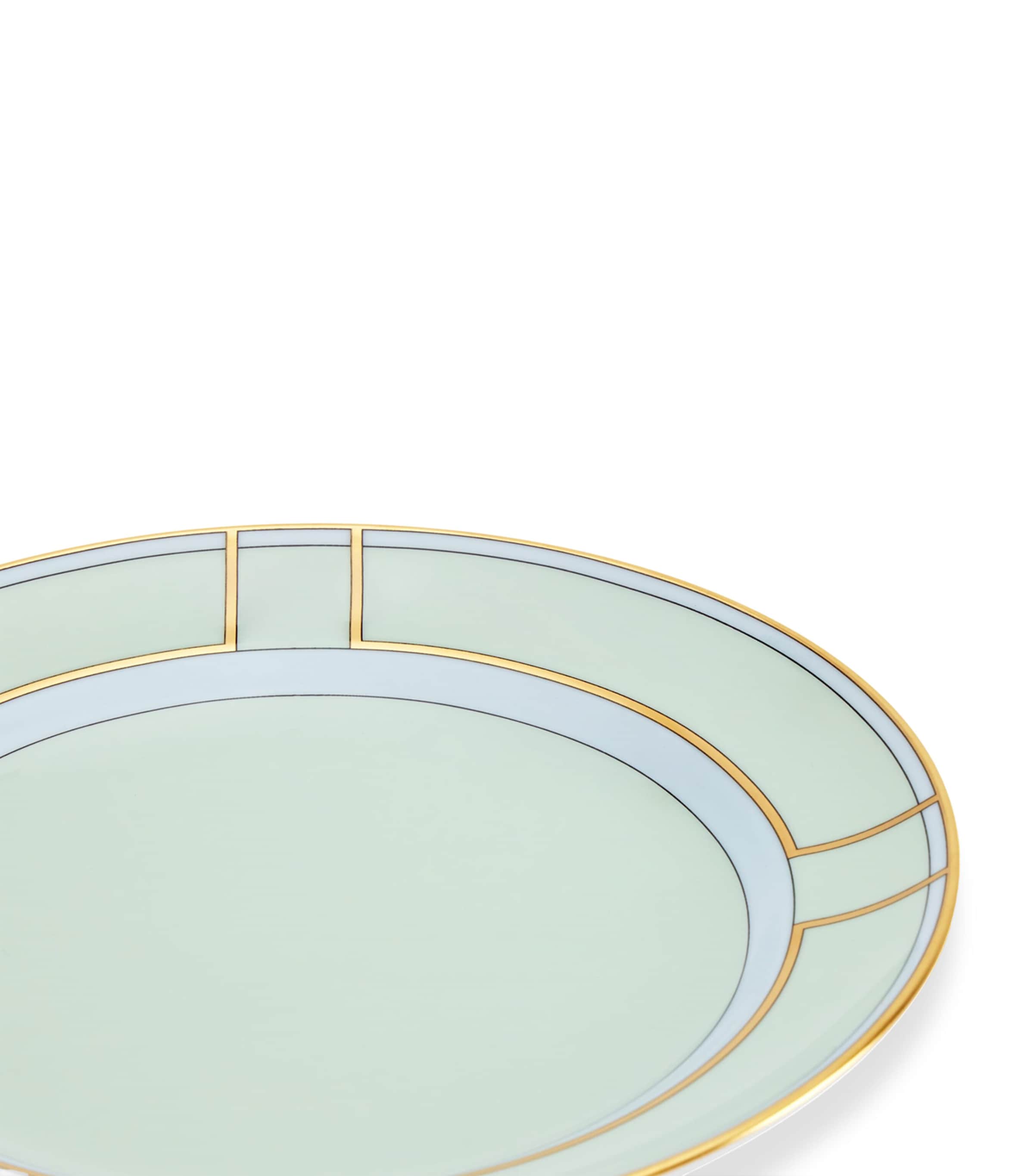 Porcelain Colonna Diva Verde Dessert Plate (20cm) G00134900 Image 4