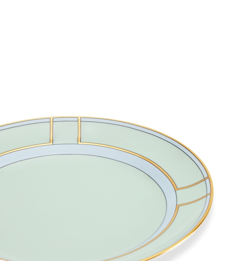 Porcelain Colonna Diva Verde Dessert Plate (20cm) G00134900 Image 4