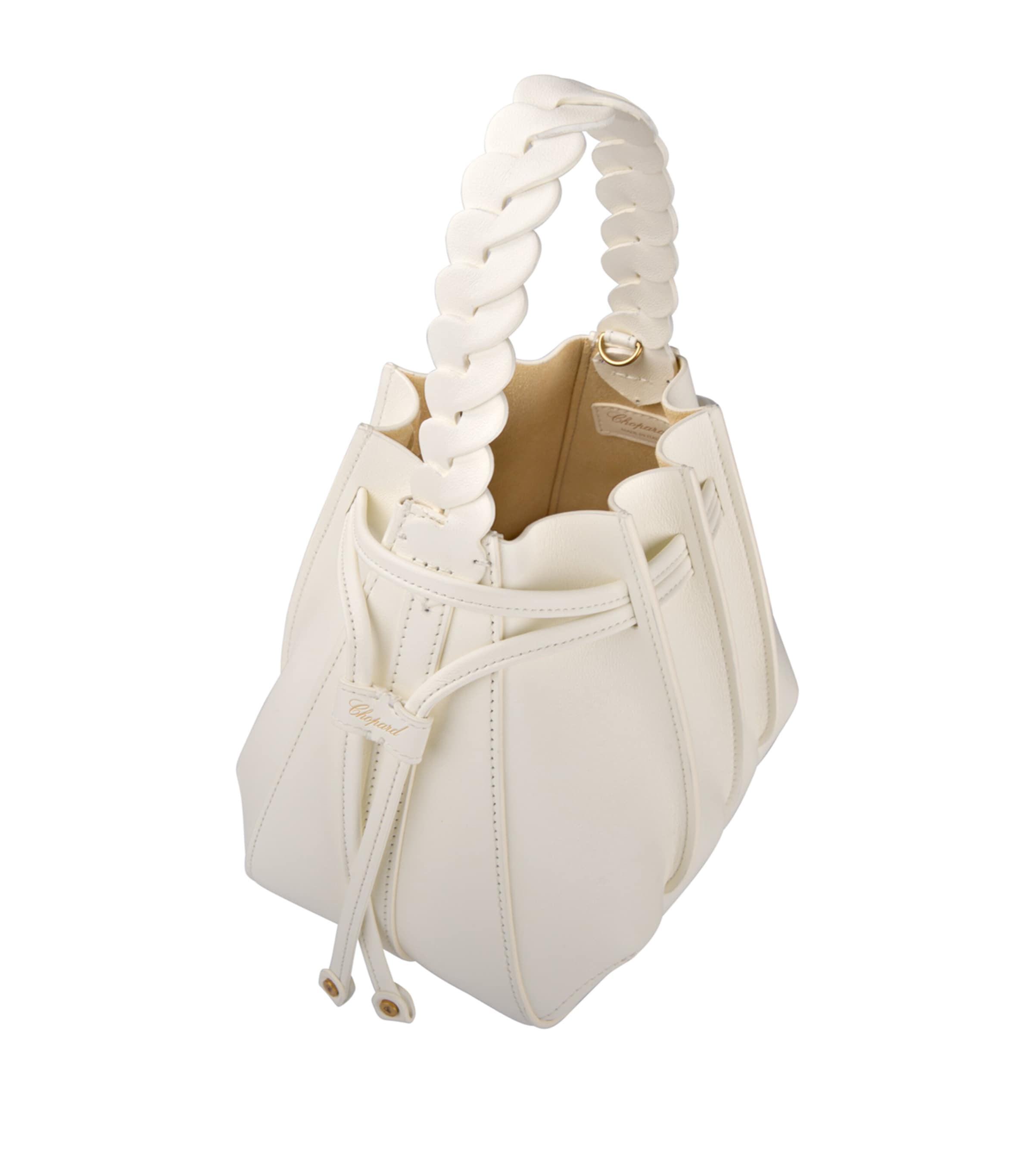 Mini Leather Gem Bucket Bag OFF-WHITE Image 3